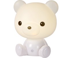 Lucide DODO BEAR - Nachtlamp Kinderkamer - LED 3 StepDim - 1x3W 4000K - Wit