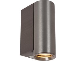 Lucide DUPLA - Wandspot / Wandlamp - 1xGU10 (MR11) - Grijs ijzer