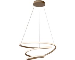 Lucide ESPIRAL - Hanglamp - LED Dimbaar - CCT - 1x40W 2700K/4000K - Taupe | Essential