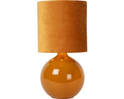Lucide ESTERAD - Tafellamp - Ø 24 cm - 1xE14 - Okergeel