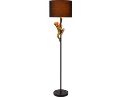 Lucide EXTRAVAGANZA CHIMP - Vloerlamp - Ø 35 cm - 1xE27 - Zwart