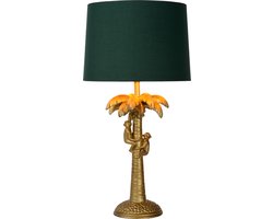 Lucide EXTRAVAGANZA COCONUT - Tafellamp - Ø 30,5 cm - 1xE27 - Mat Goud / Messing