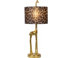 Lucide EXTRAVAGANZA MISS TALL - Tafellamp - Ø 25 cm - 1xE27 - Mat Goud / Messing