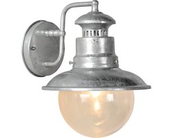 Lucide FIGO - Wandlamp Binnen/Buiten - Ø 21,5 cm - 1xE27 - IP44 - Zink