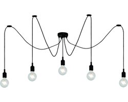 Lucide FIX - Hanglamp - 5xE27 - Zwart