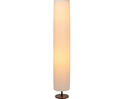Lucide FOLD - Vloerlamp - Ø 20 cm - 2xE27 - Wit - Japandi