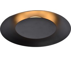 Lucide FOSKAL - Plafonnière (Plafondlamp) - Ø 34,5 cm - LED - 1x12W 2700K - Zwart