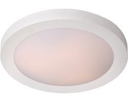 Lucide FRESH - Plafonnière (Plafondlamp) Badkamer - Ø 27 cm - 1xE27 - IP44 - Wit