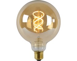 Lucide G125 - Filament lamp - Ø 12,5 cm - LED Dimb. - E27 - 1x4,9W 2200K - Amber