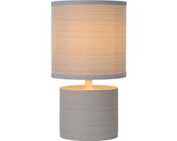 Lucide GREASBY - Tafellamp - Ø 14 cm - 1xE14 - Grijs