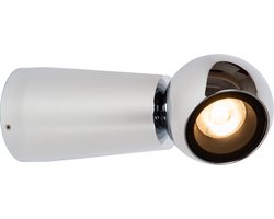 Lucide IPSOS - Wandlamp Badkamer - LED - 1x6W 2700K - IP54 - Chroom