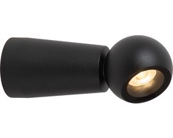 Lucide IPSOS - Wandlamp Badkamer - LED - 1x6W 2700K - IP54 - Zwart