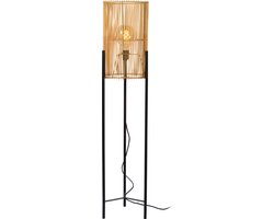 Lucide JANTINE - Vloerlamp - Ø 30 cm - 1xE27 - Naturel
