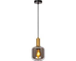 Lucide JOANET - Hanglamp - Ø 16 cm - 1xE27 - Fumé