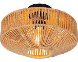 Lucide JUUL - Plafonnière (Plafondlamp) - 1xE27 - Naturel - 40 x 40 x 21 cm