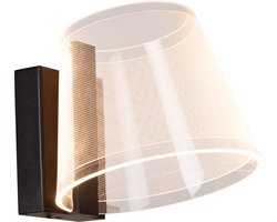Lucide KORGIS - Wandlamp Badkamer - LED - 1x10W 3000K - IP44 - Transparant