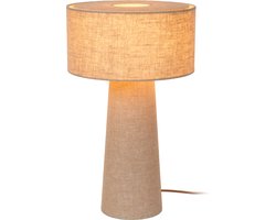 Lucide LEEROY - Tafellamp - Ø 30 cm - 1xE27 - Taupe - Japandi