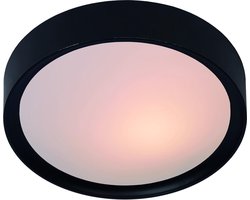 Lucide LEX - Plafonnière (Plafondlamp) - Ø 33 cm - 2xE27 - Zwart
