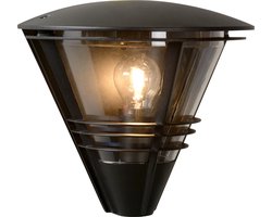 Lucide LIVIA - Wandlamp Binnen/Buiten - 1xE27 - IP44 - Zwart