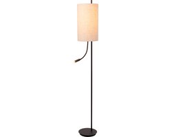 Lucide MAGIC - Vloerlamp - Ø 24 cm - 1xE27 - Zwart - Japandi