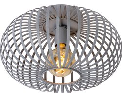 Lucide MANUELA - Plafonnière (Plafondlamp) - Ø 39,5 cm - 1xE27 - Grijs