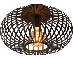 Lucide MANUELA - Plafonnière (Plafondlamp) - Ø 39,5 cm - 1xE27 - Zwart