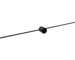 Lucide MIZAR - Wandlamp Badkamer - LED - 1x11W 2700K - IP44 - Zwart