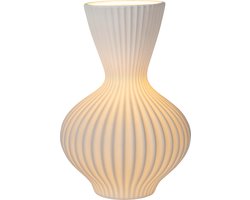 Lucide MOMORO - Tafellamp - 1xE14 - Wit - Japandi