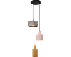 Lucide NINJA - Hanglamp - 3xE27 - Multicolor - Japandi