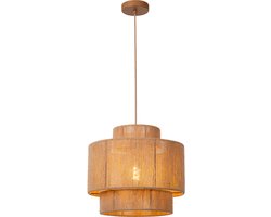 Lucide NOMI - Hanglamp - Ø 40 cm - 0xE27 - Taupe
