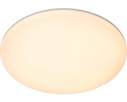 Lucide OLSON - Plafonnière (Plafondlamp) Badkamer - Ø 35 cm - LED - CCT - 1x36W 3000K/6500K - IP44 - Opaal