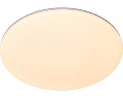 Lucide OLSON - Plafonnière (Plafondlamp) Badkamer - Ø 45 cm - LED - CCT - 1x45W 3000K/6500K - IP44 - Opaal