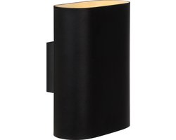 Lucide OVALIS - Wandlamp - 2xE14 - Zwart