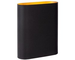 Lucide OVALIS - Wandlamp - 2xE14 - Zwart