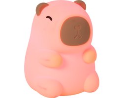 Lucide PINCHA CAPYBARA - Oplaadbare Nachtlamp Kinderkamer - Accu/Batterij - LED 3 StepDim - 1x0,5W 2100K - Beige | Essential