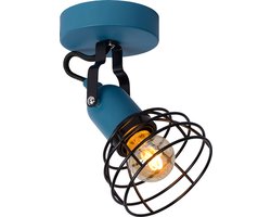 Lucide POLA - Plafondspot (Plafondlamp) Kinderkamer - 1xE27 - Blauw