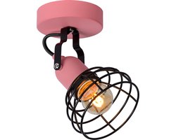 Lucide POLA - Plafondspot (Plafondlamp) Kinderkamer - Ø 10,5 cm - 1xE27 - Roze