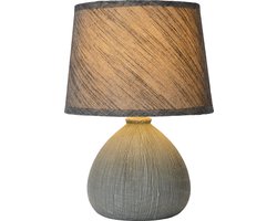 Lucide RAMZI - Tafellamp - Ø 18 cm - 1xE14 - Grijs