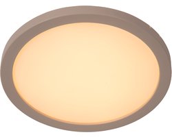 Lucide RINUS - Plafonnière (Plafondlamp) Badkamer - Ø 19 cm - LED - CCT - 1x9,5W 2200K/3000K - IP44 - Opaal - Essential