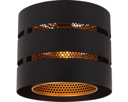 Lucide ROSAS - Plafonnière (Plafondlamp) - Ø 26 cm - 1xE27 - Zwart