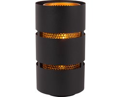 Lucide ROSAS - Tafellamp - Ø 16 cm - 1xE27 - Zwart