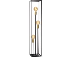 Lucide RUBEN - Vloerlamp - 3xE27 - Zwart