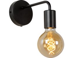 Lucide SCOTT - Wandlamp - 1xE27 - Zwart