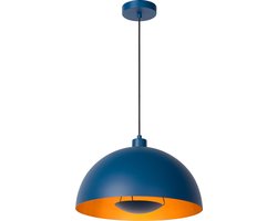 Lucide SIEMON - Hanglamp - Ø 40 cm - 1xE27 - Blauw