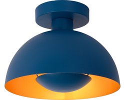 Lucide SIEMON - Plafonnière (Plafondlamp) - Ø 25 cm - 1xE27 - Blauw