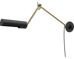 Lucide SLENDER - Wandlamp - 1xE27 - Zwart