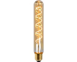 Lucide T32 - Filament lamp - Ø 3,2 cm - LED Dimbaar - E27 - 1x4,9W 2200K - Amber