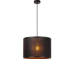 Lucide TAGALOG - Hanglamp - Ø 40 cm - 1xE27 - Zwart - Japandi