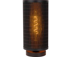 Lucide TAGALOG - Tafellamp - Ø 15 cm - 1xE27 - Zwart - Japandi