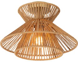 Lucide TASMAN - Plafonnière (Plafondlamp) - Ø 32 cm - 1xE27 - Naturel - Japandi